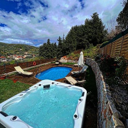 Ampelos Cretan Villa - Private Pool&Outdoor Jacuzzi Yerolákkos Buitenkant foto