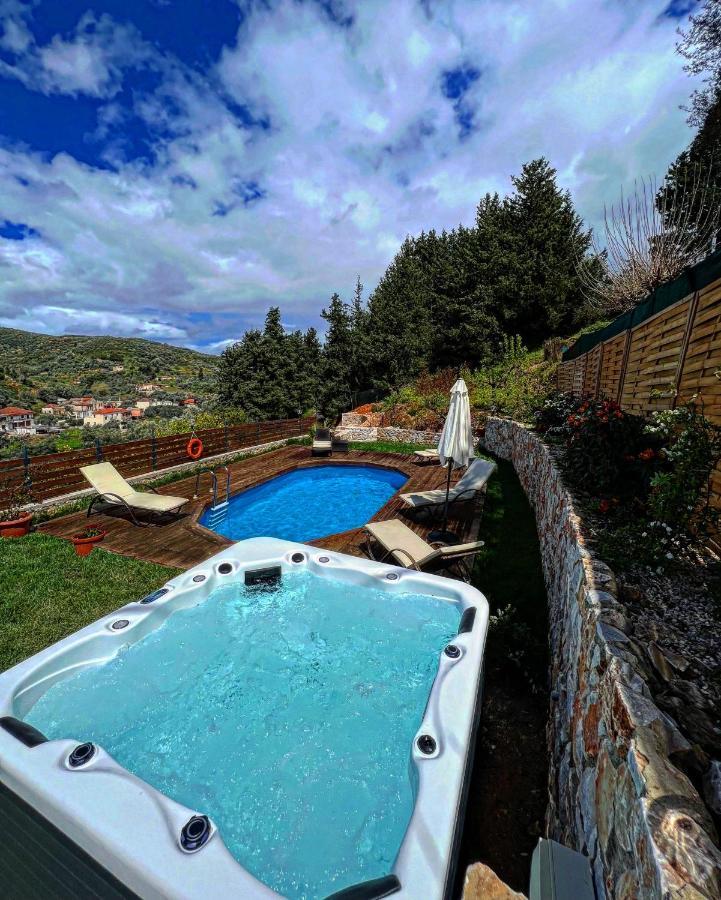 Ampelos Cretan Villa - Private Pool&Outdoor Jacuzzi Yerolákkos Buitenkant foto