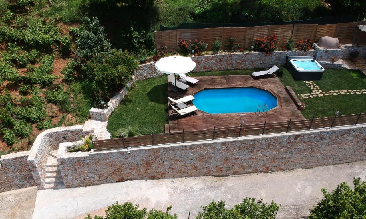 Ampelos Cretan Villa - Private Pool&Outdoor Jacuzzi Yerolákkos Buitenkant foto