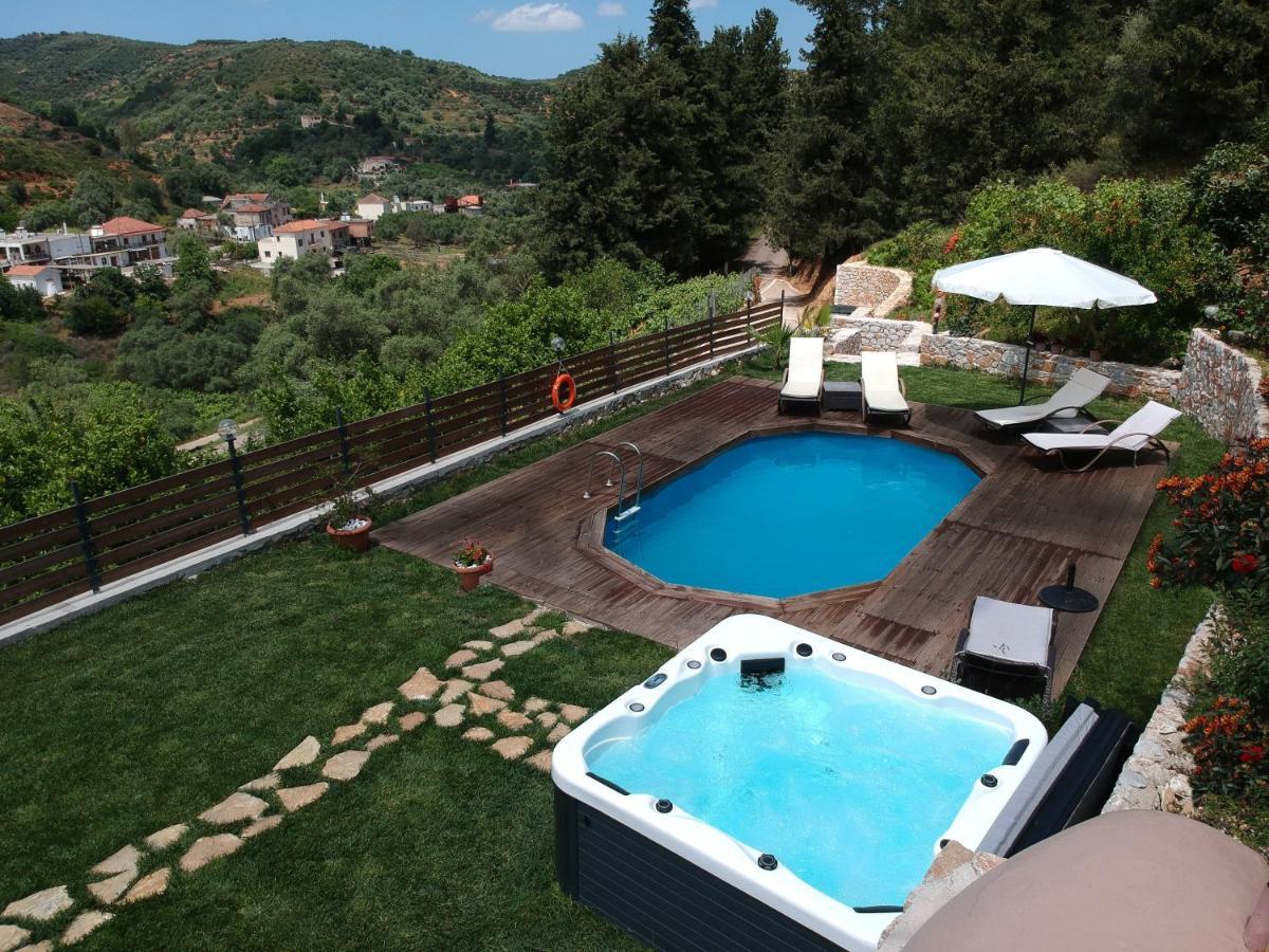 Ampelos Cretan Villa - Private Pool&Outdoor Jacuzzi Yerolákkos Buitenkant foto